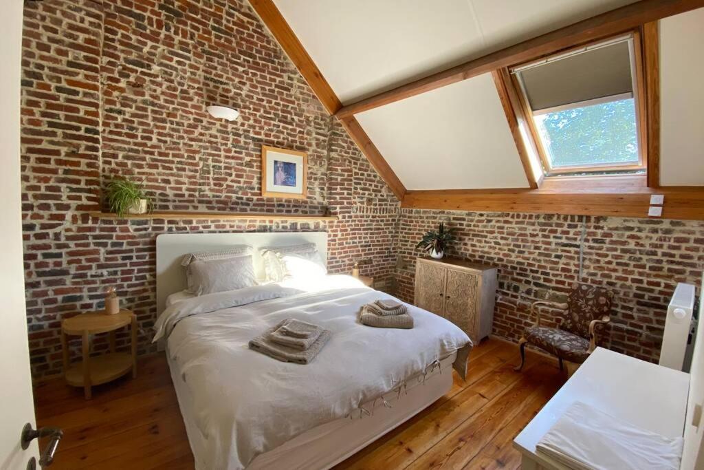 Charmant Appartement Dans Une Ancienne Ferme Nivelles Exterior foto